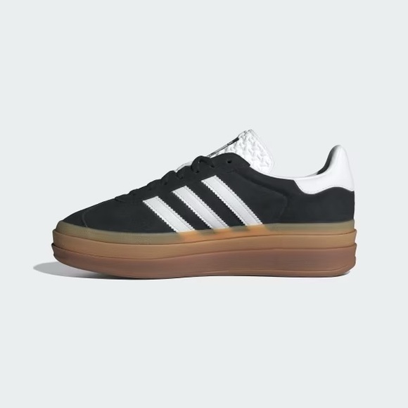 ADIDAS ORIGINALS Gazelle Bold Sneakers Black and White - Picture 3 of 5